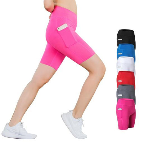 Load image into Gallery viewer, Yoga Shorts Stretchable With Phone Pocket