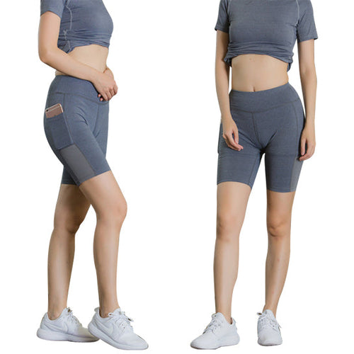 Load image into Gallery viewer, Yoga Shorts Stretchable With Phone Pocket