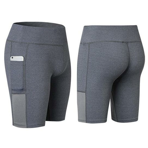 Load image into Gallery viewer, Yoga Shorts Stretchable With Phone Pocket