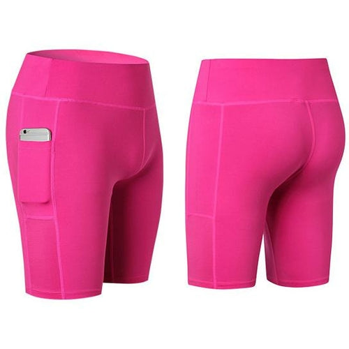 Load image into Gallery viewer, Yoga Shorts Stretchable With Phone Pocket
