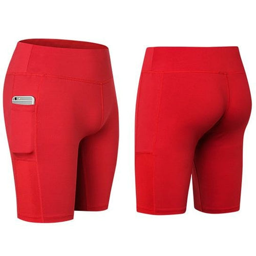 Load image into Gallery viewer, Yoga Shorts Stretchable With Phone Pocket