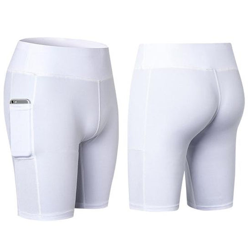 Load image into Gallery viewer, Yoga Shorts Stretchable With Phone Pocket