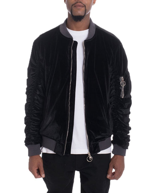 Load image into Gallery viewer, VELOUR BOMBER