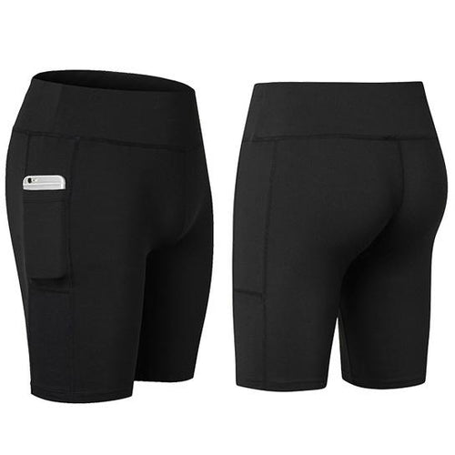 Load image into Gallery viewer, Yoga Shorts Stretchable With Phone Pocket