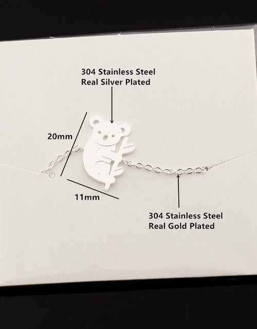Load image into Gallery viewer, Chain Stainless Steel Women Men Koala Bracelet