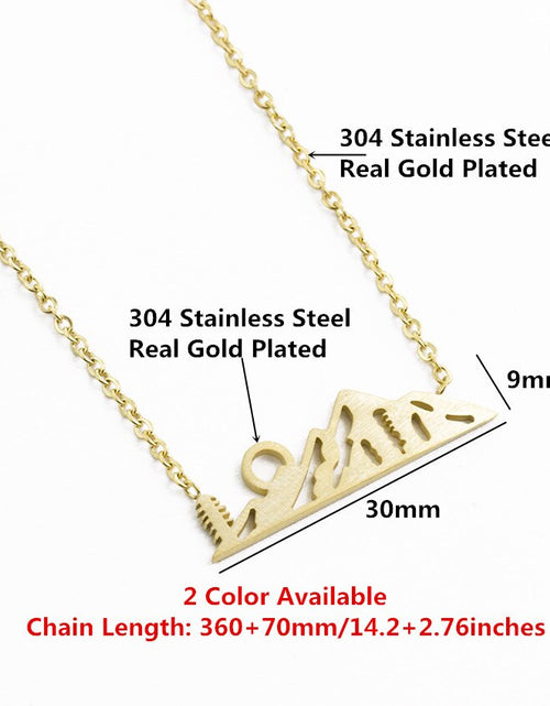 Load image into Gallery viewer, Dainty Simple Sun On Mountain Top Pendant