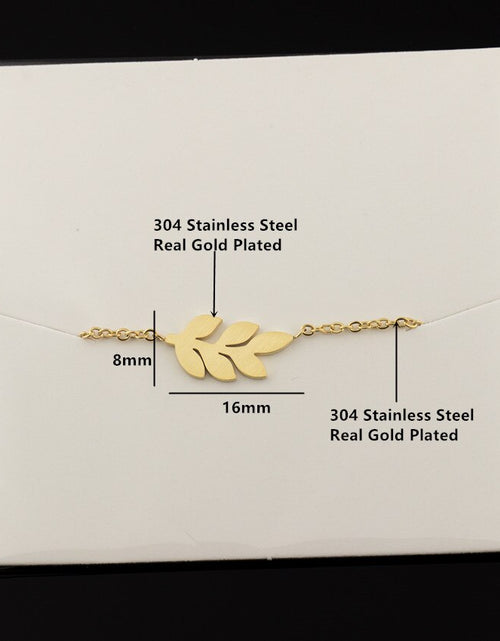 Load image into Gallery viewer, Delicate Stainless Steel Chain Gold Charm Bracelet