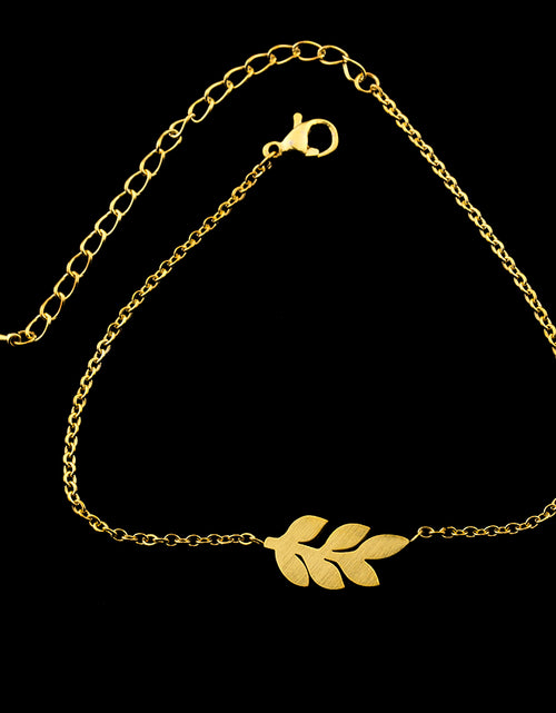 Load image into Gallery viewer, Delicate Stainless Steel Chain Gold Charm Bracelet