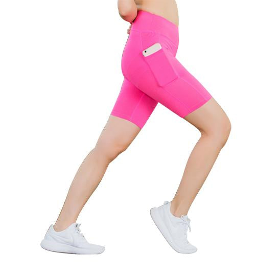 Yoga Shorts Stretchable With Phone Pocket