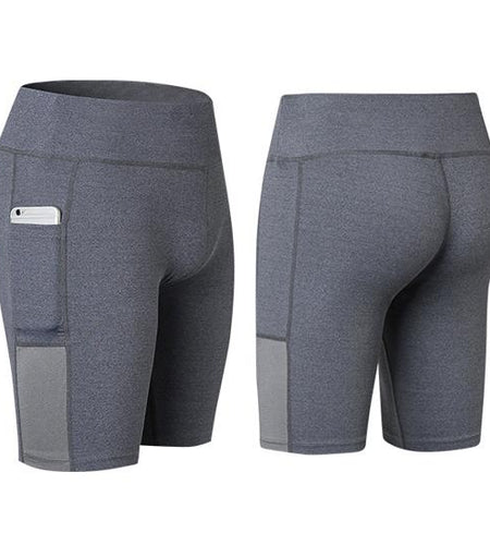 Yoga Shorts Stretchable With Phone Pocket