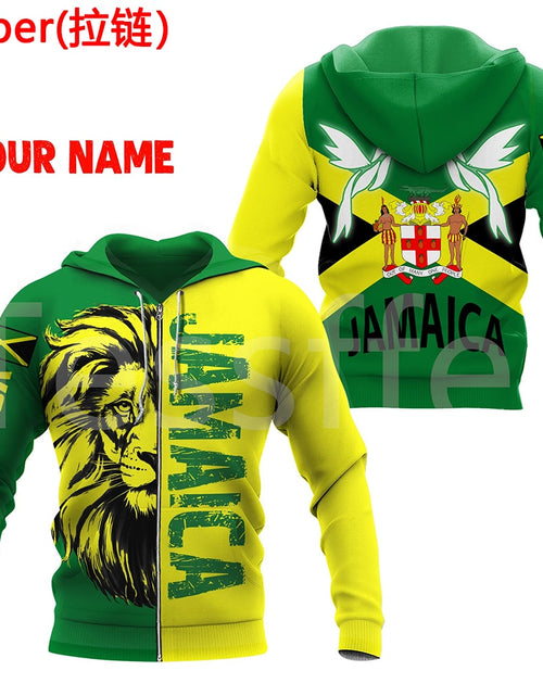 Load image into Gallery viewer, Tessffel County Flag Africa Jamaica King Emblem Lion NewFashion Tracksuit 3DPrint Men/Women Streetwear Pullover Funny Hoodies A2
