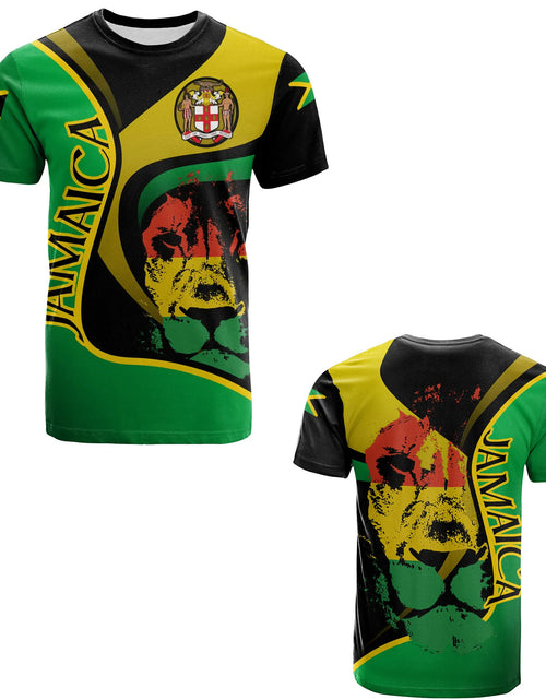 Load image into Gallery viewer, Jamaica Flag T Shirt For Men Football Jersey National Emblem Tees Soccer Team Clothing
