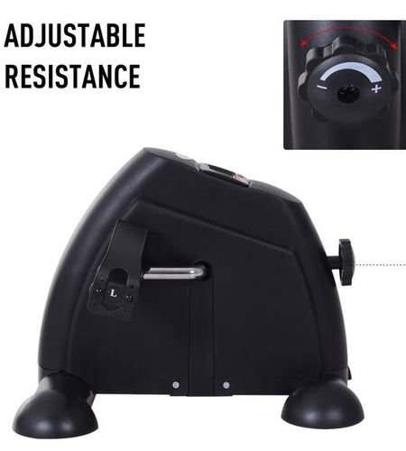 Soozier Pedal Exerciser Portable Mini Exercise Bike Indoor Cycle